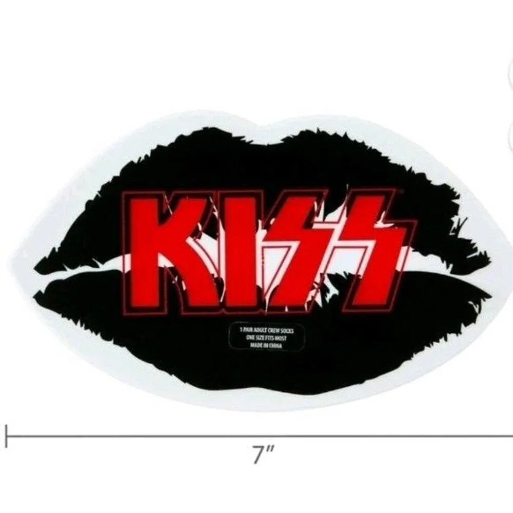 KISS BAND CREW SOCKS  Official Collectible Box  Valentine’s Day